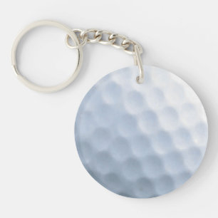 Golf Ball Print Pattern Background Key Ring