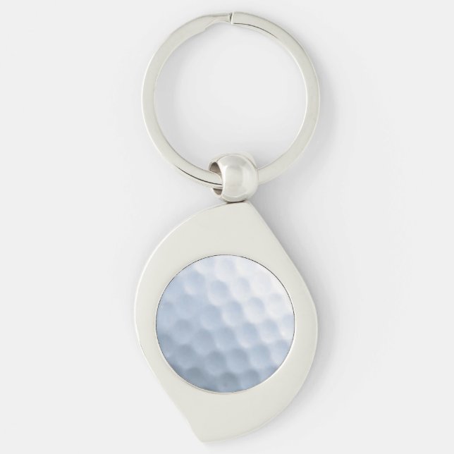 Golf Ball Print Pattern Background Key Ring (Front)