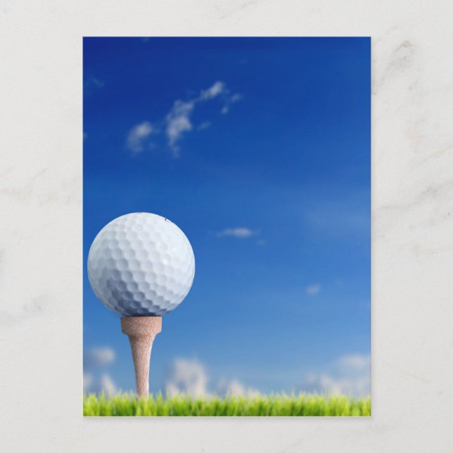 Golf Ball Sky Postcard (Front)