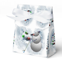 Golf Ball Snowman Christmas