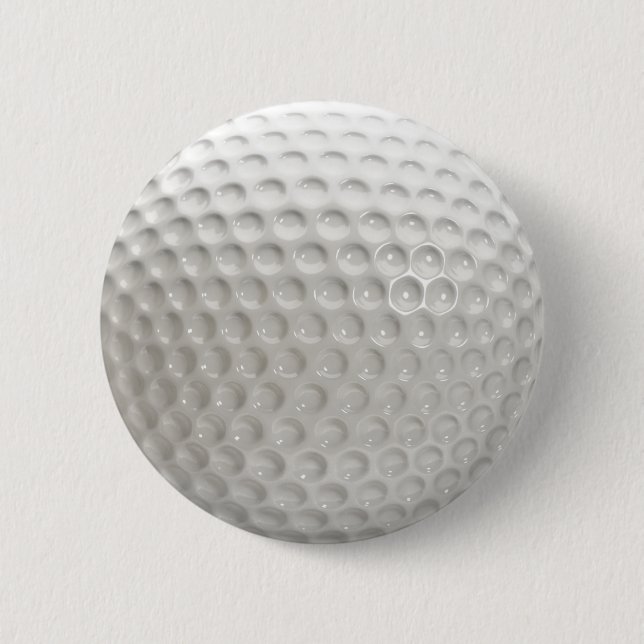 Golf Ball Sport 6 Cm Round Badge (Front)