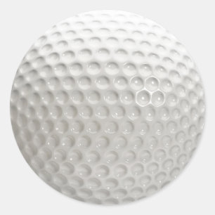 Golf Ball Sport Classic Round Sticker