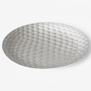 Golf Ball Sport Paper Plate