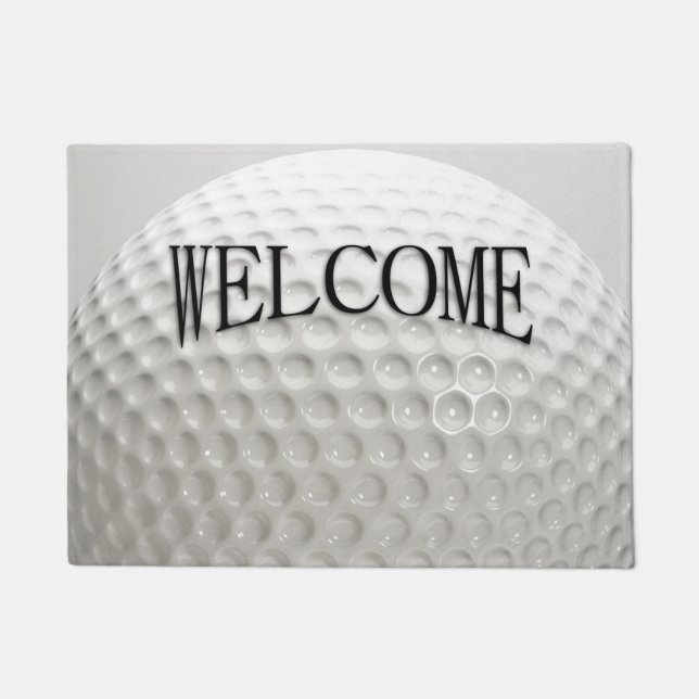 Golf Ball Sport Welcome Doormat (Front)