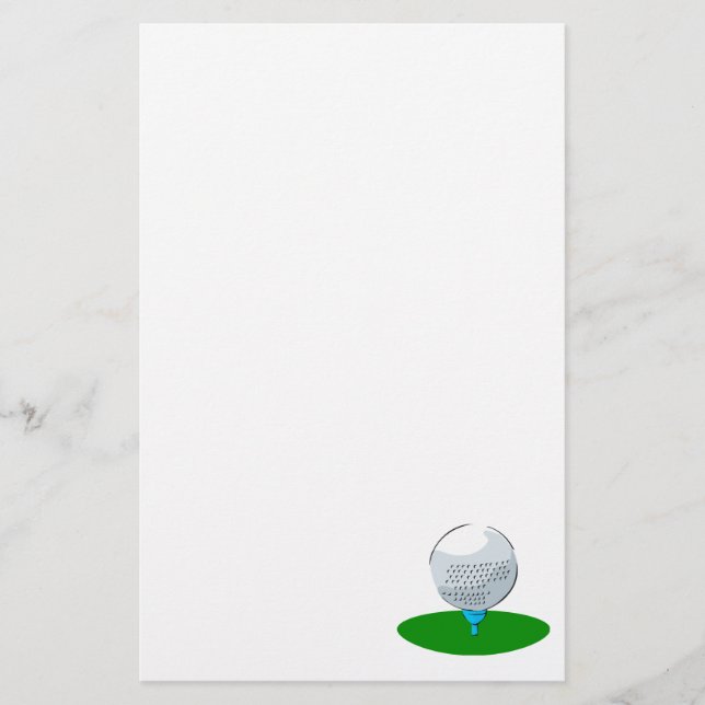 Golf Ball Stationery (Front)