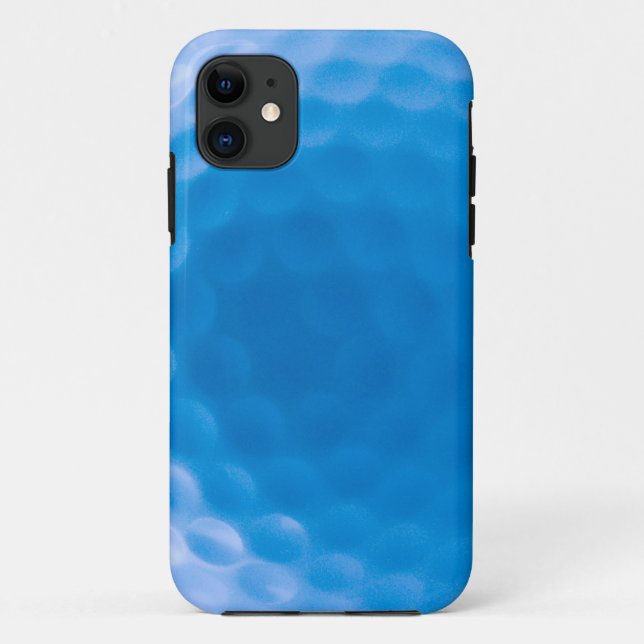 Golf Ball Texture Dimples Arctic Blue Case-Mate iPhone Case (Back)