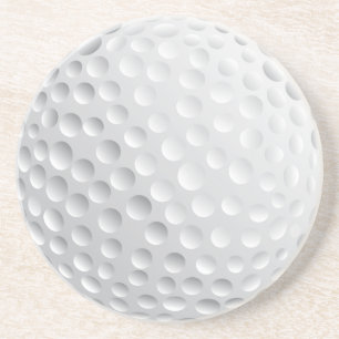 golf ball vector graphic coaster
