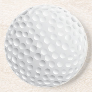 golf ball vector graphic coaster