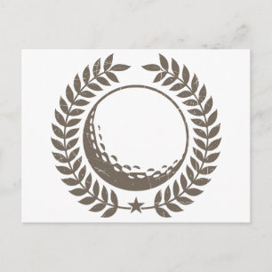 Golf Ball Vintage Design Postcard