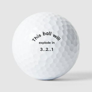 Golf Ball Will Explode in 1, 2, 3, Funny Golf Meme