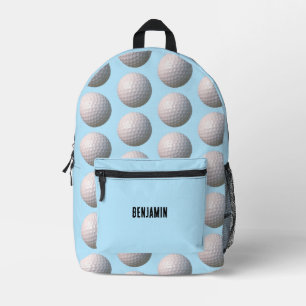 Golf Ball with Dimples Personalised Printed Backpack