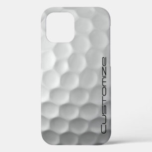 Golf Ball with Personalised Text iPhone 12 Case