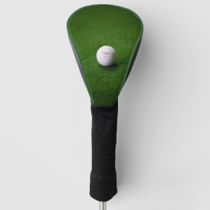 Golf ballon a green surface Driver Golf Head Cover