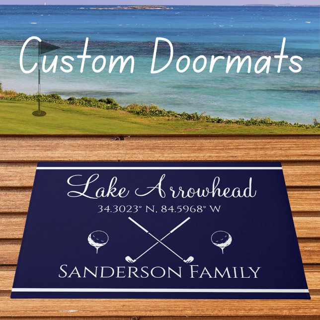 Golf balls and clubs Golfer's decor Doormat (Creator Uploaded)