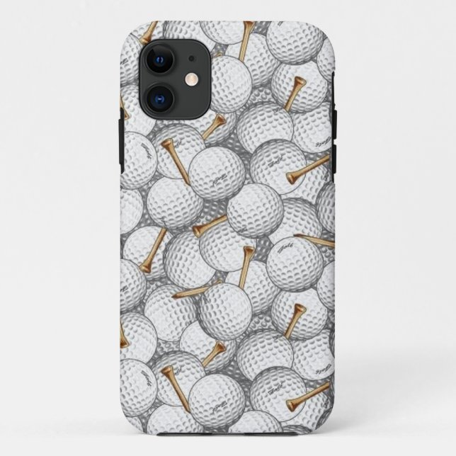 Golf Balls and Tees Iphone Case (Back)
