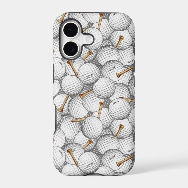Golf Balls and Tees Iphone Case (Back)