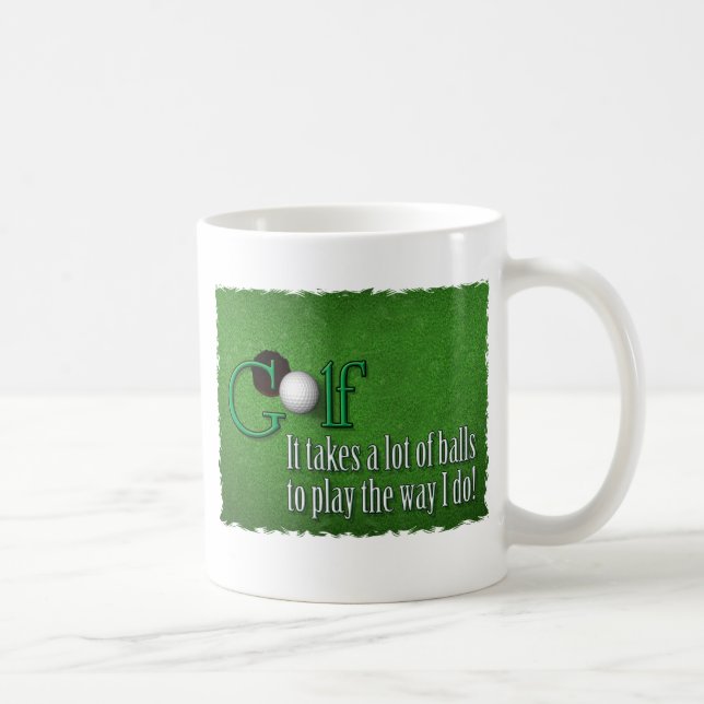 golf balls coffee mug (Right)