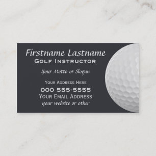 Golf Balls custom business cards