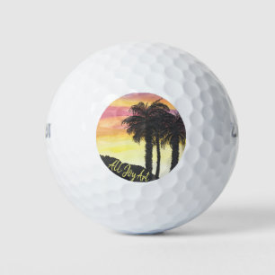 Golf Balls - "Desert Dream" by All Joy Art