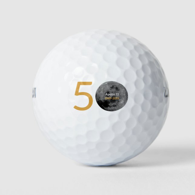 Golf Balls for the Apollo 11 50th Anniversary. (Front)