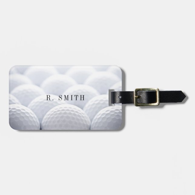 Golf Balls Luggage Tag (Front Horizontal)