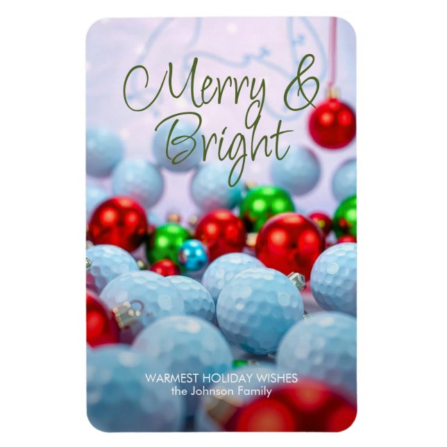 Golf Balls & Shiny Ornaments  Magnet (Vertical)