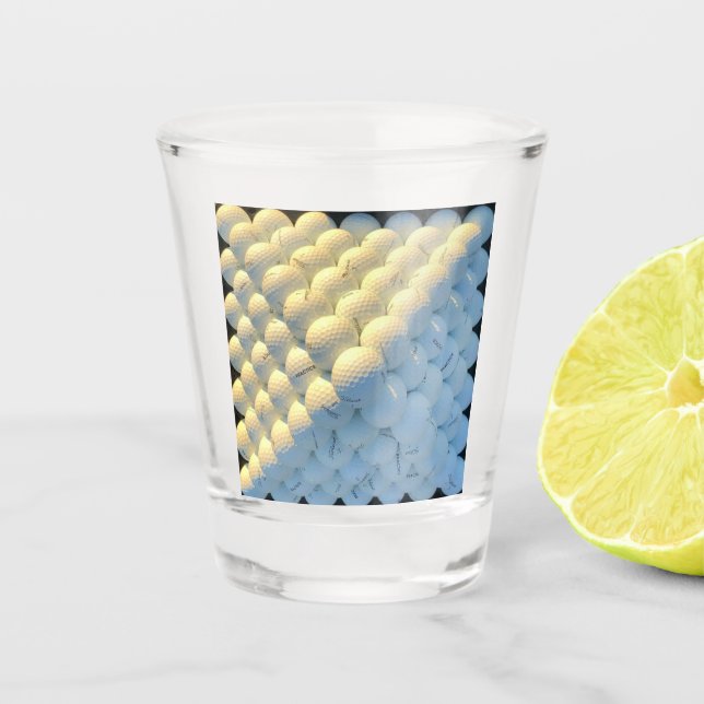 Golf Balls Shot Glass (Front)