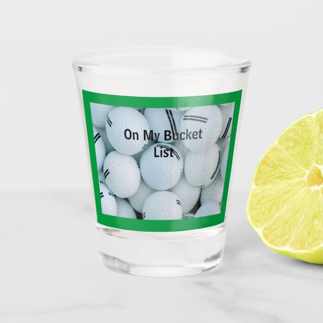 Golf Balls, Shot Glass (Front)