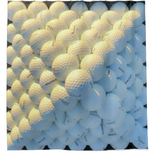 Golf Balls Shower Curtain
