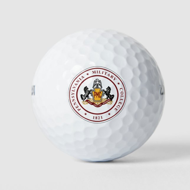 + Golf Balls w/PMC SEAL Logo (Front)