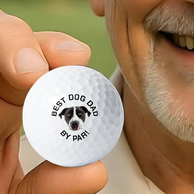 Golf Balls With Dog, Best Dog Dad, Dog Dad Face  (Creator Uploaded)