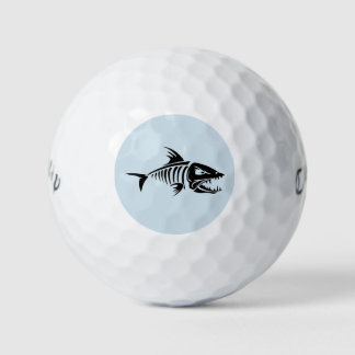 Golf Balls with fish on it