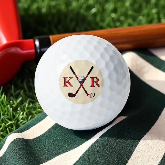 Golf Balls with his initials (Creator Uploaded)