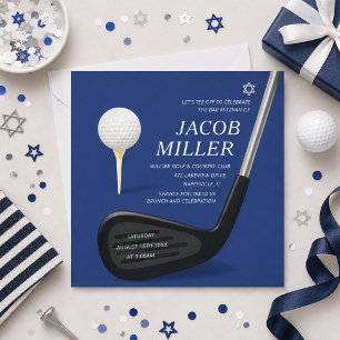 Golf Bar Mitzvah Invitation Country Club