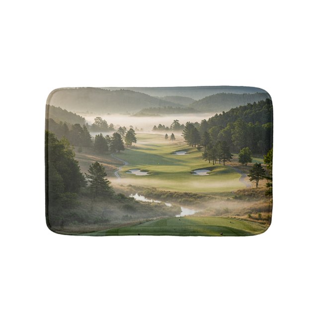 Golf Bath Mat Elegant Golf Course Landscape Design (Front)