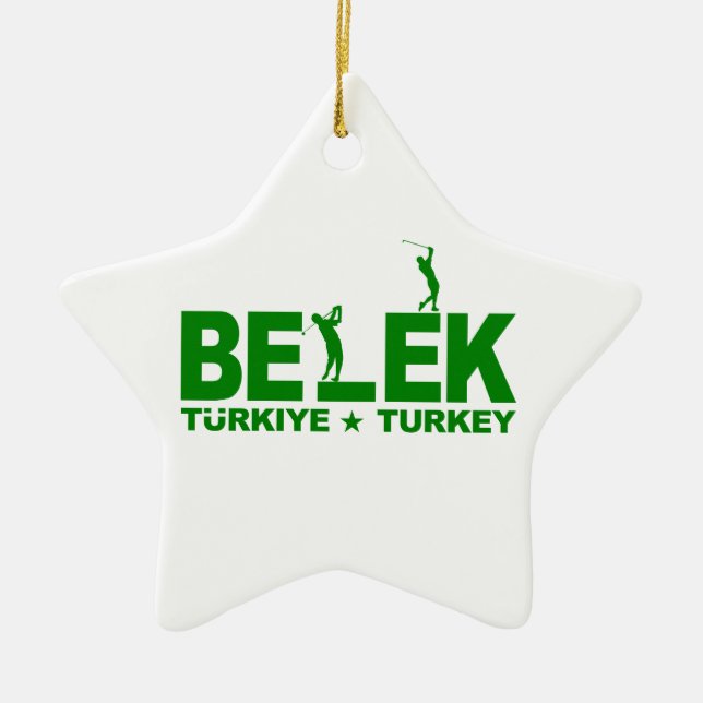 GOLF BELEK ornament - customisable (Front)