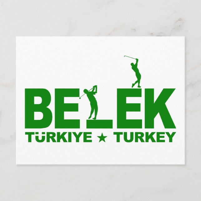 GOLF BELEK postcard - customisable (Front)
