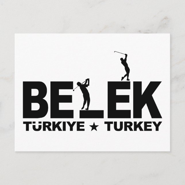 GOLF BELEK postcard - customisable (Front)
