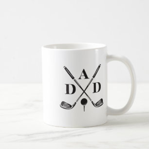 Golf Best Dad By Par Daddy Golfer Father's Day Gol Coffee Mug