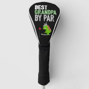 Golf  Best Grandpa by Par with Dinosaur Funny   Head Cover