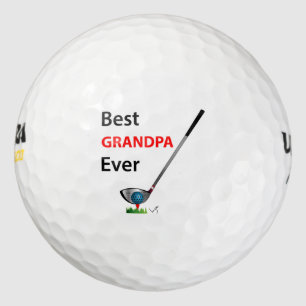 GOLF Best Grandpa Ever Gift Cool Golf Balls