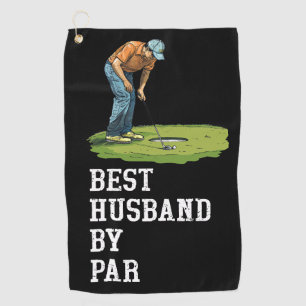 Golf Best Husband by Par Golf Towel – Funny Gift