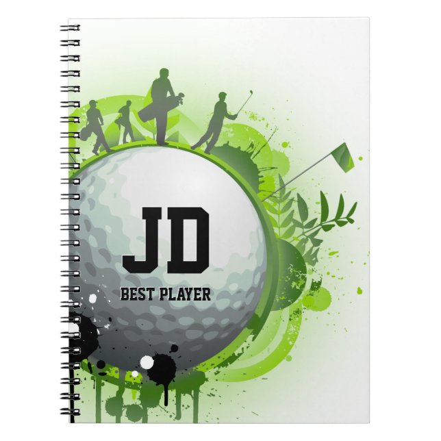 Golf Best Player | Cool Sport Gift Notebook (Front)