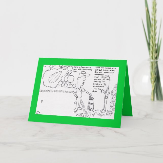 Golf Birthday Card (Front)