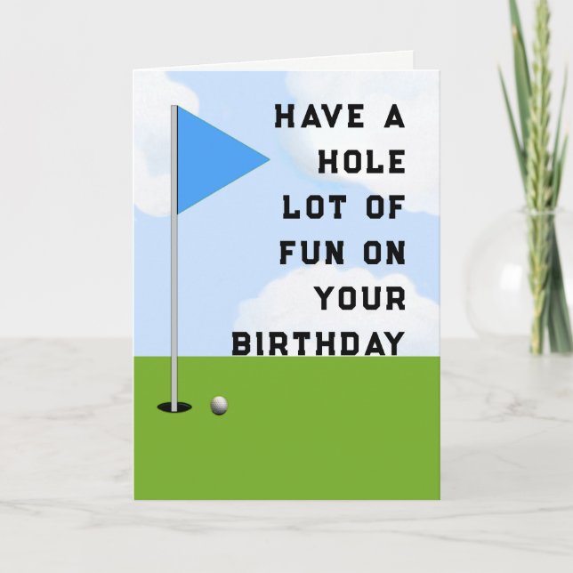 Golf Birthday Card (Front)