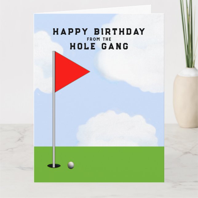 Golf Birthday From All Card (Front)