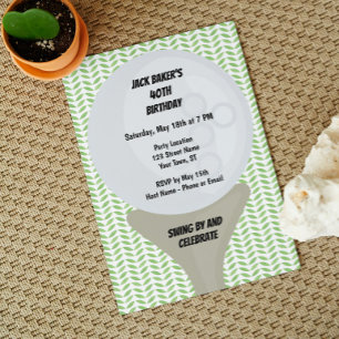 Golf Birthday Invitation