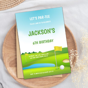 Golf Birthday Invitation, Let's Par-Tee Invitation