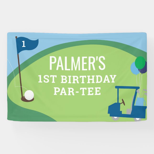 Golf Birthday Par-Tee Large Banner Sign (Horizontal)