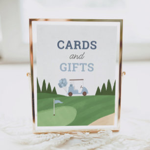 Golf Birthday Party Cards and Gifts Sign